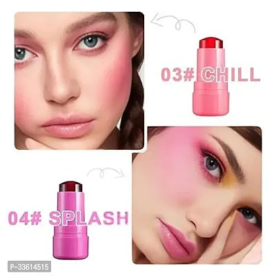 Classic Cooling Water Jelly Blush Stick For Women Girls (Pack of 1)