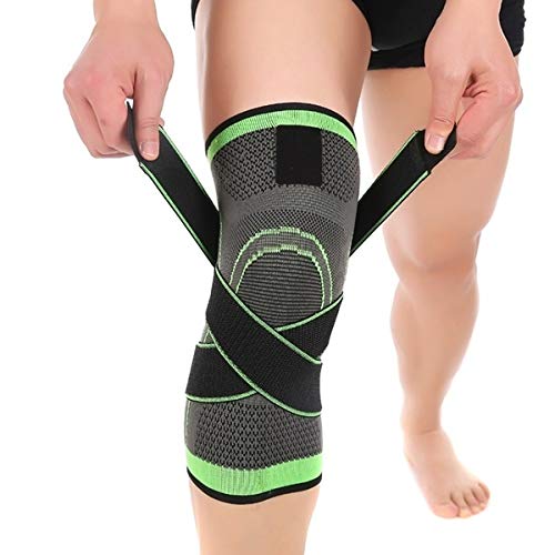 Knee Wraps, Heavy Duty Elastic Compression Knee Support, Perfect for Squats, Powerlifting, Olympic Lifting and Crossfit - Pack of 1, Free Size